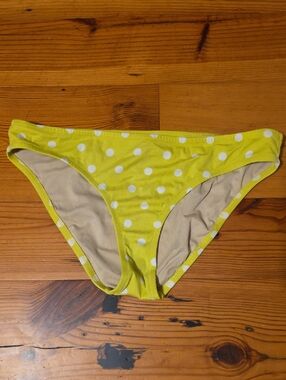 J.Crew Yellow Polka Dot Bikini Bottoms